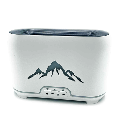 Difuzér zvlhčovače vzduchu Himalayas, USB-C, dálkové ovládání, efekt plamene
