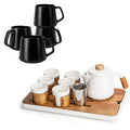 Japonský čajový set + šálky na kávu Luxe black
